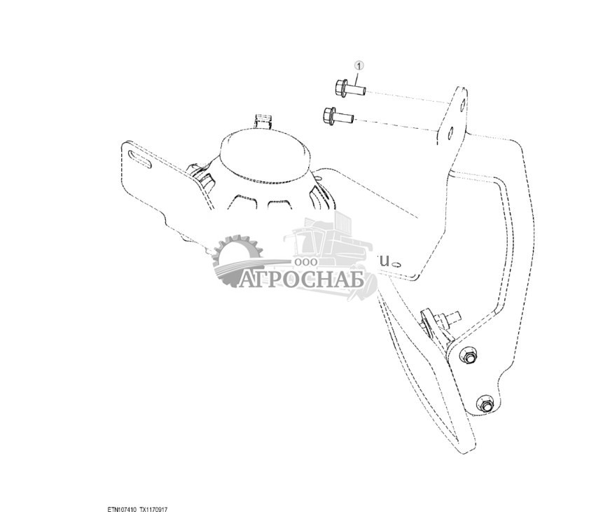 Крепежные детали внутреннего зеркала переднего вида, устанавливаемого сзади - ST820120 452.jpg